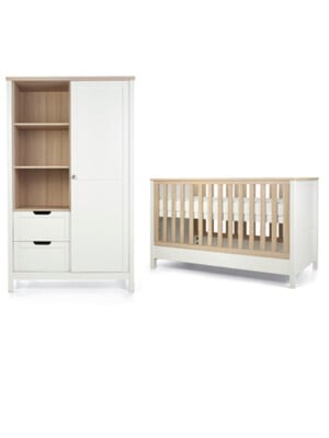 Harwell 2 Piece Cotbed Set with Wardrobe